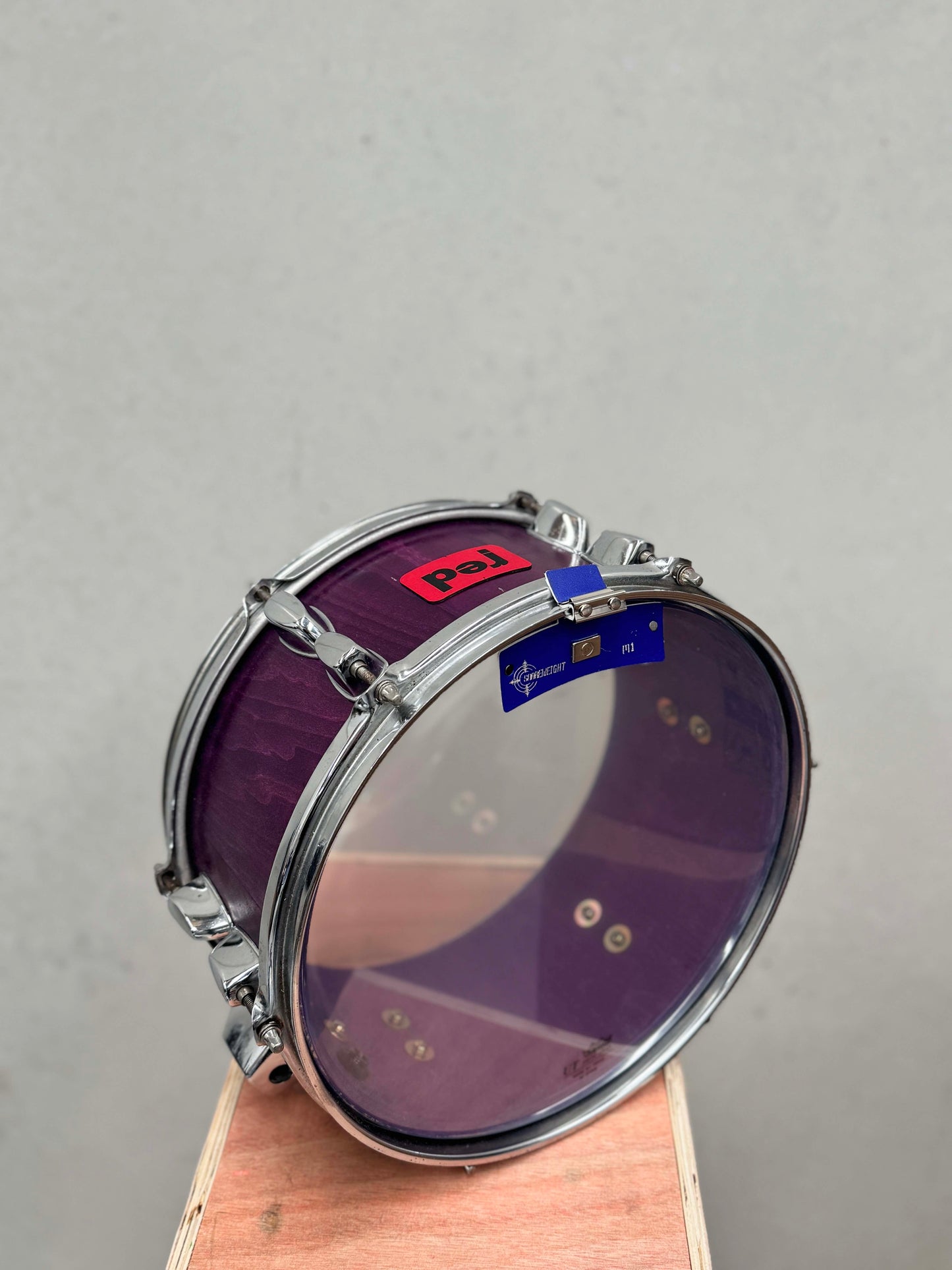 Red Drums custom drum shell pack Purple stain