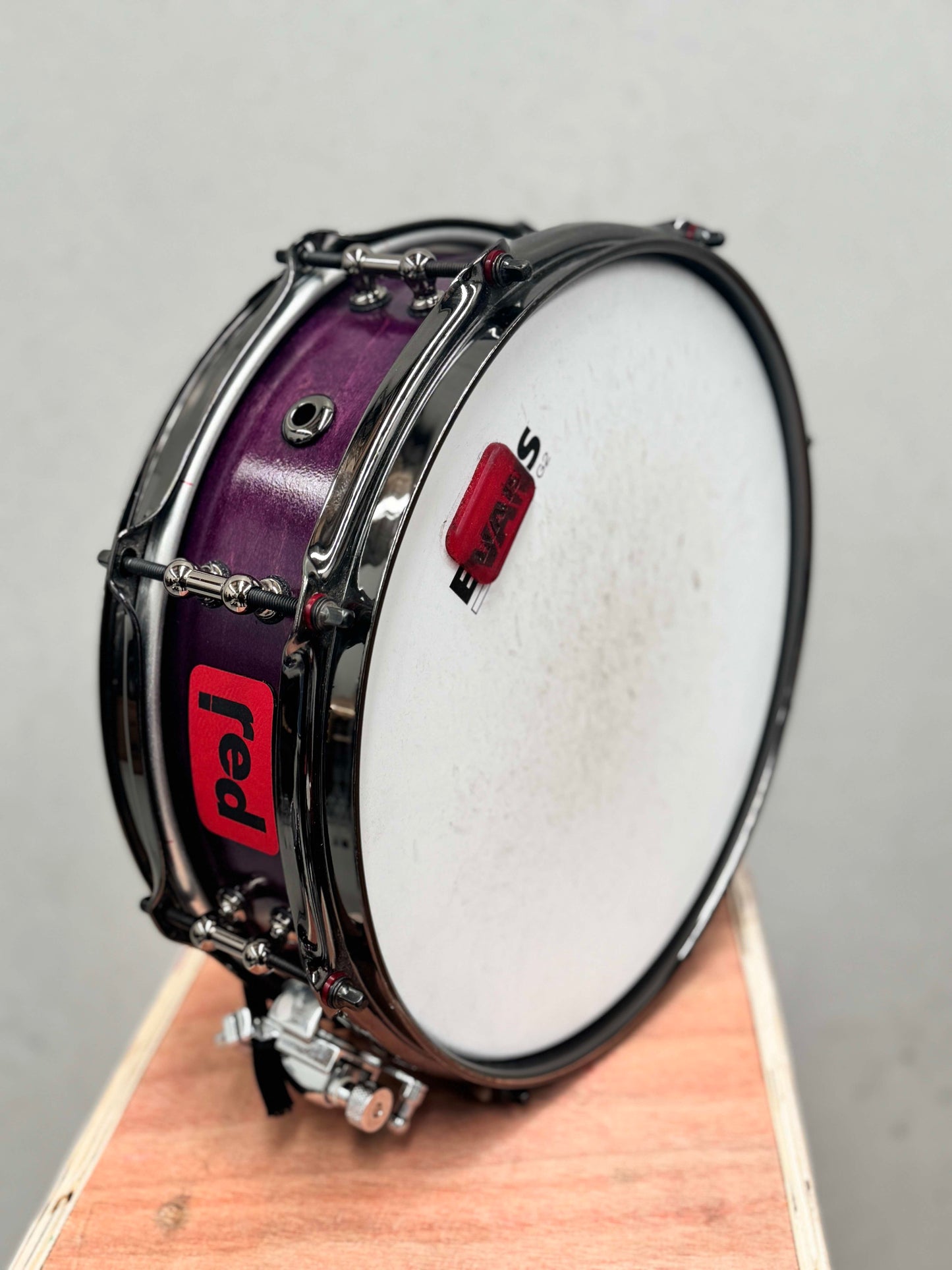 Red Drums custom drum shell pack Purple stain