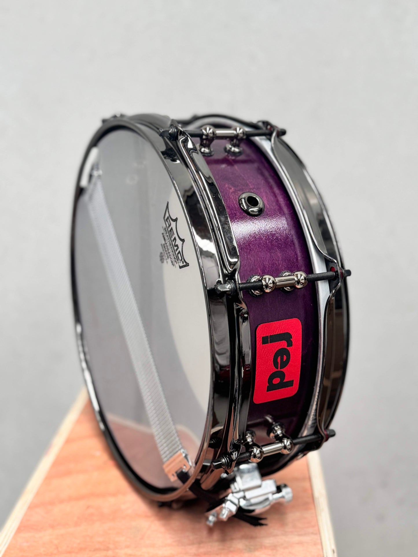 Red Drums custom drum shell pack Purple stain