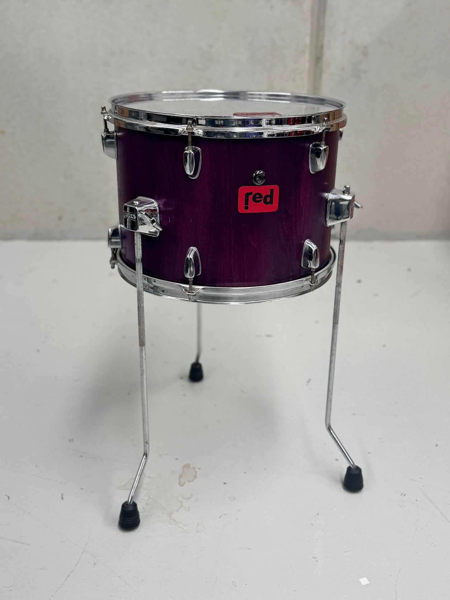 Red Drums custom drum shell pack Purple stain