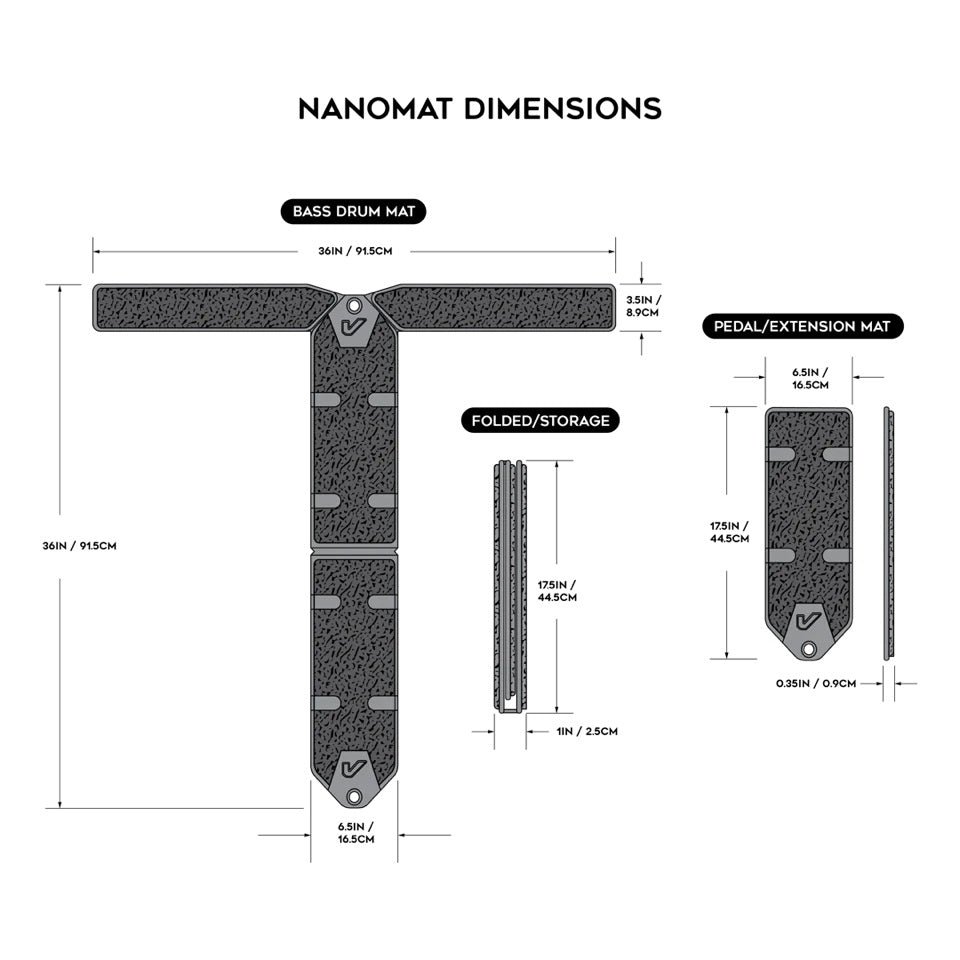 Gruv Gear Double Pedal Nanomat Drum Rug